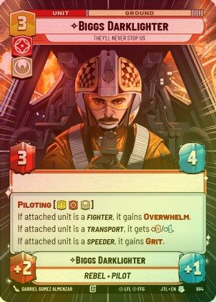 Biggs Darklighter - They'll Never Stop Us (Hyperspace) - 884 - Uncommon (Foil)