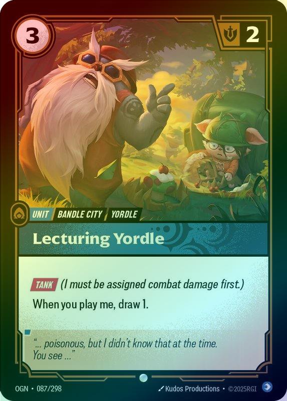 Lecturing Yordle - 087/298 - Common (Foil)