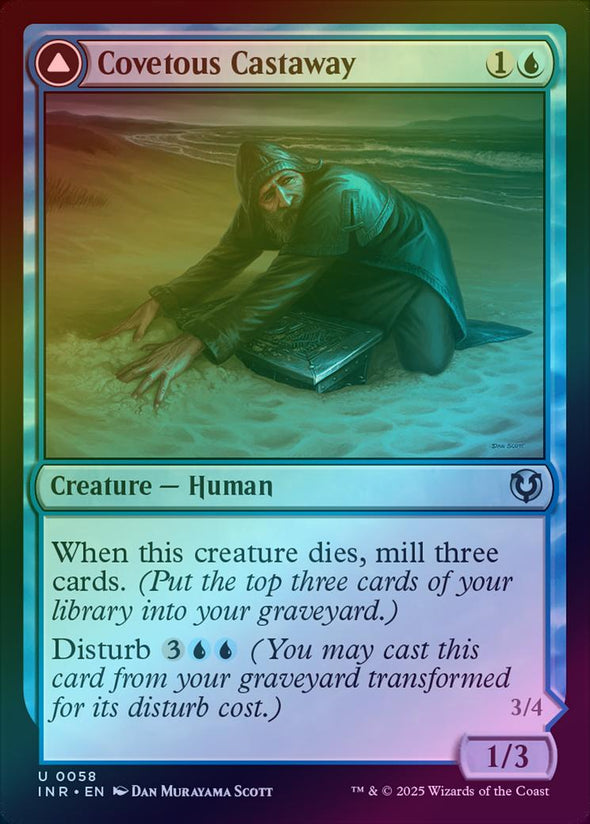 Covetous Castaway // Ghostly Castigator (Foil) (INR)