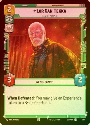Lor San Tekka - Secret Keeper - 597 - Uncommon (Foil)