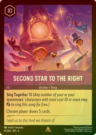 Second Star to the Right - 61/204 - Rare (Foil)