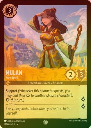 Mulan (Free Spirit) - 15/204 - Common (Foil)