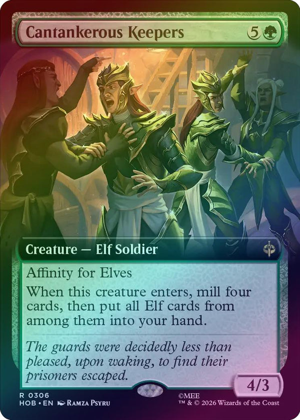 Cantankerous Keepers - Extended Art (Foil) (HOB) (Pre-Order)