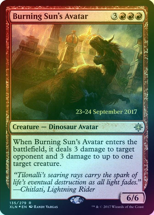 Burning Sun's Avatar - Prerelease Promo (Foil) (XLN)