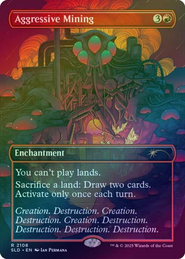 Aggressive Mining - Alien Auroras (Galaxy Foil) (SLD)