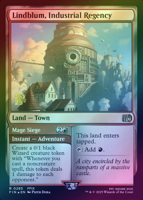 Lindblum, Industrial Regency // Mage Siege - Prerelease Promo (Foil) (PFIN)