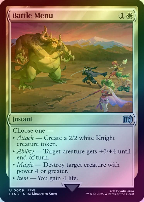Battle Menu (Foil) (FIN)