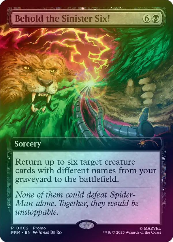 Behold the Sinister Six! - Extended Art (Foil) (PURL)