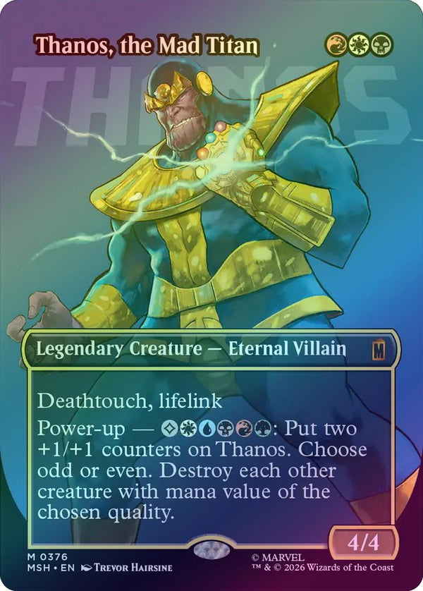 Thanos, the Mad Titan - Logo Showcase (Foil) (MSH) (Pre-Order)