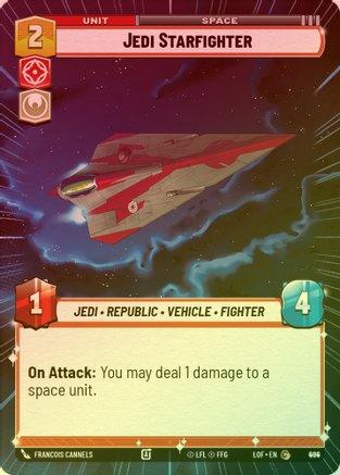 Jedi Starfighter (Hyperspace) - 884 - Common (Foil)