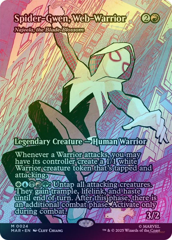 Spider-Gwen, Web-Warrior // Najeela, the Blade-Blossom - Source Material Showcase (Foil) (MAR)