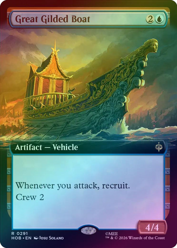 Great Gilded Boat - Extended Art (Foil) (HOB) (Pre-Order)