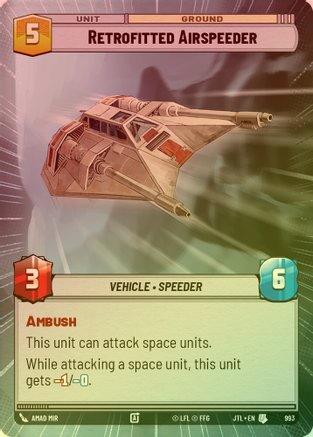 Retrofitted Airspeeder (Hyperspace) - 993 - Uncommon (Foil)