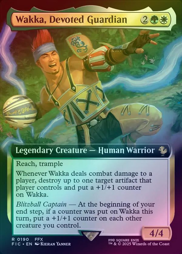 Wakka, Devoted Guardian - Extended Art (Foil) (FIC)