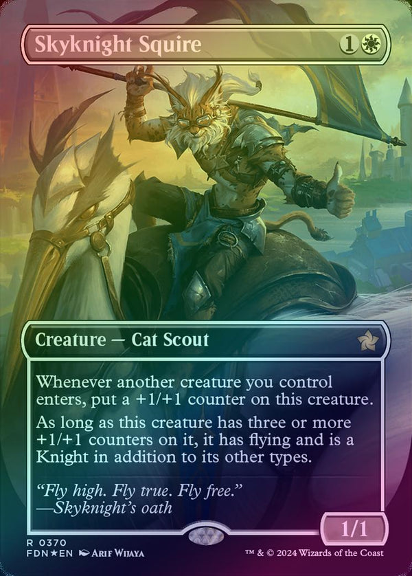 Skyknight Squire - Borderless (Mana Foil) (FDN)