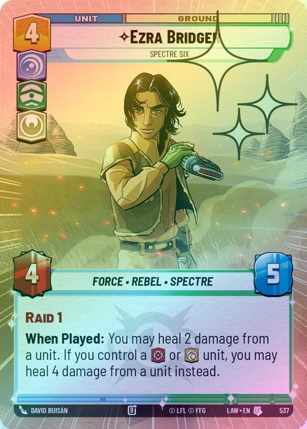 Ezra Bridger - Spectre Six (Hyperspace Foil) - 537 - Uncommon (Foil)