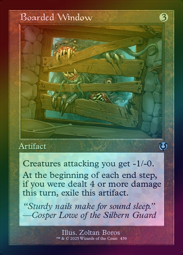 Boarded Window - Retro Frame (Foil) (INR)