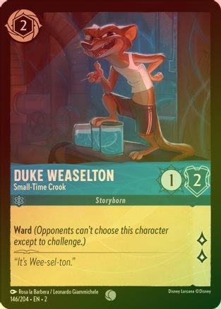 Duke Weaselton (Small-Time Crook) - 146/204 - Common (Foil)