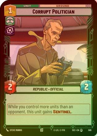 Corrupt Politician (Foil) - 589 - Special (Foil)