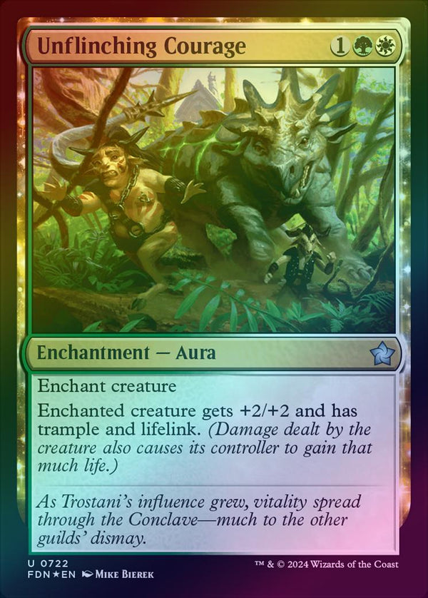 Unflinching Courage (Foil) (FDN)