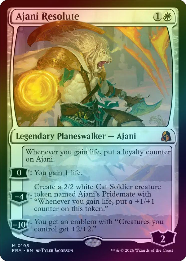 Ajani Resolute (Foil) (FRA) (Pre-Order)