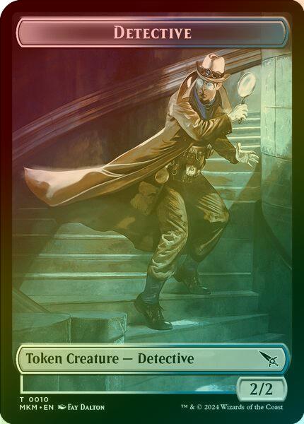 Detective // Skeleton Token (Foil) (TMKM)