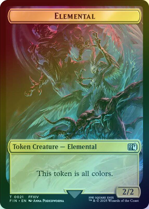 Hero (009) // Elemental Token (Foil) (TFIN)