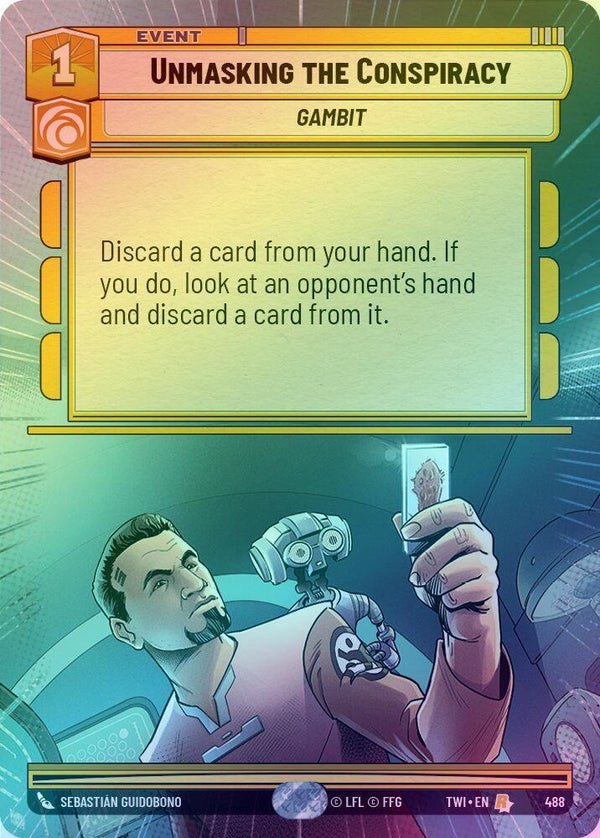 Unmasking the Conspiracy (Hyperspace) - 488 - Rare (Foil)