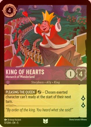 King of Hearts (Monarch of Wonderland) - 57/204 - Uncommon (Foil)