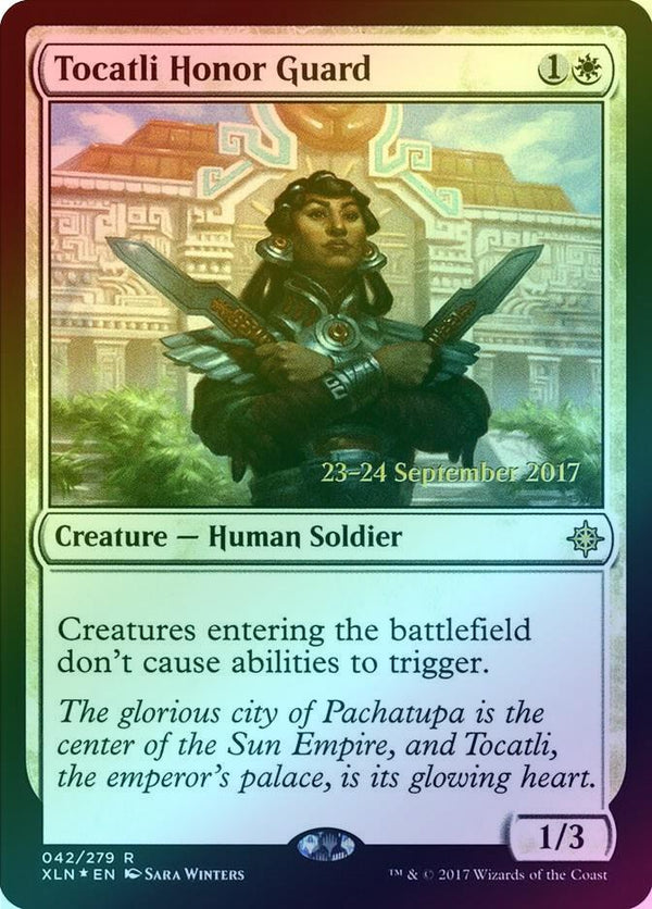 Tocatli Honor Guard - Prerelease Promo (Foil) (PXLN)