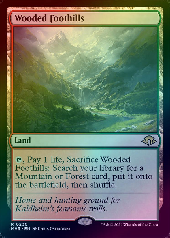 Wooded Foothills (Foil) (MH3)