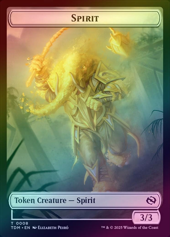 Spirit (0008) // Spirit (0009) Token (Foil) (TTDM)