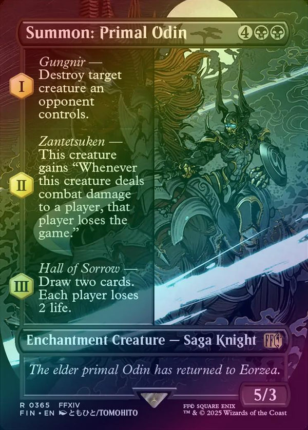 Summon: Primal Odin - Borderless (Foil) (FIN)