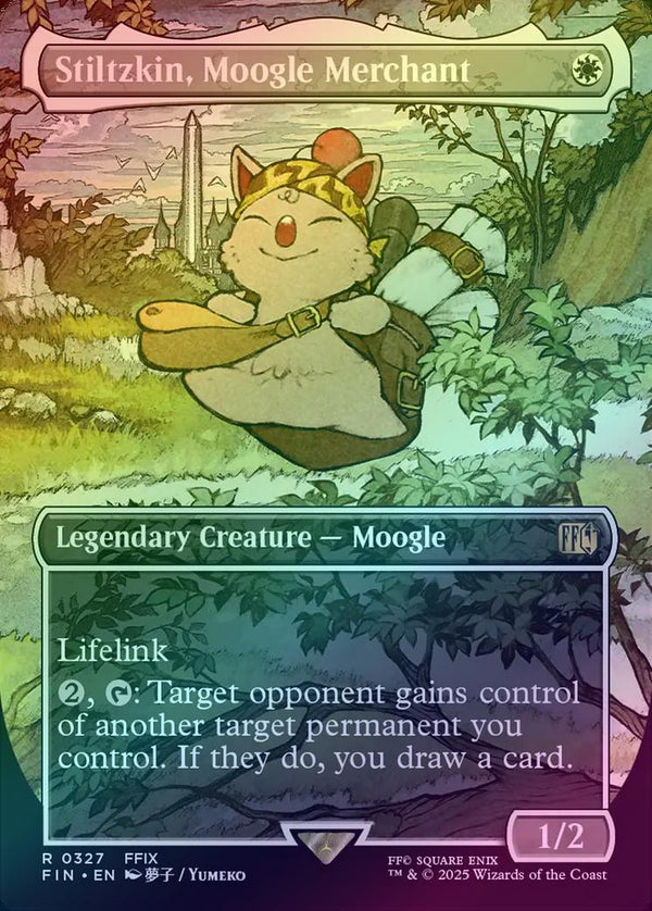 Stiltzkin, Moogle Merchant - Borderless (Foil) (FIN)