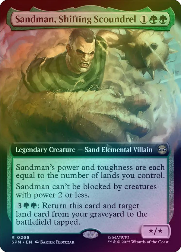 Sandman, Shifting Scoundrel - Extended Art (Foil) (SPM)