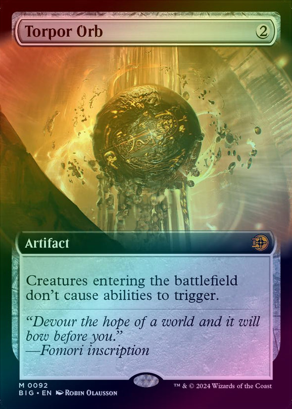 Torpor Orb - Extended Art (Foil) (BIG)