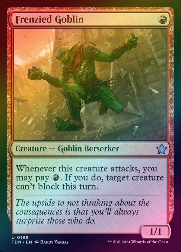 Frenzied Goblin (Foil) (FDN)