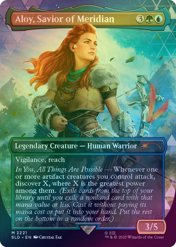 Aloy, Savior of Meridian - Horizon: Into The Forbidden West (Rainbow Foil) (SLD)