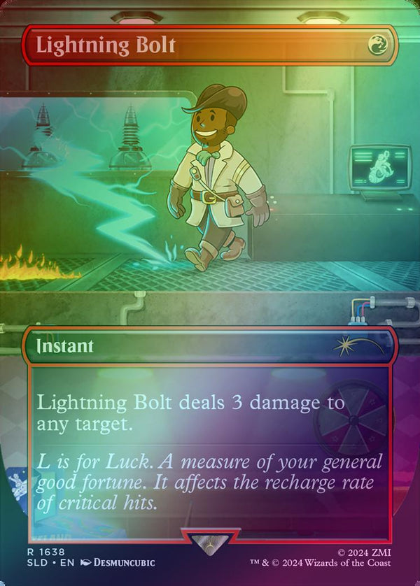 Lightning Bolt - Fallout S.P.E.C.I.A.L. (Rainbow Foil) (SLD)