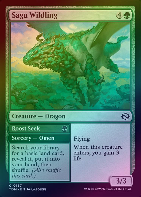 Sagu Wildling // Roost Seek (Foil) (TDM)