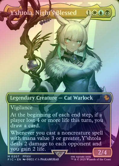 401 Games Canada - Y'shtola, Night's Blessed - Borderless (Foil) (FIC) 401 Games Canada - Y'shtola, Night's Blessed - Borderless (Foil) (FIC)