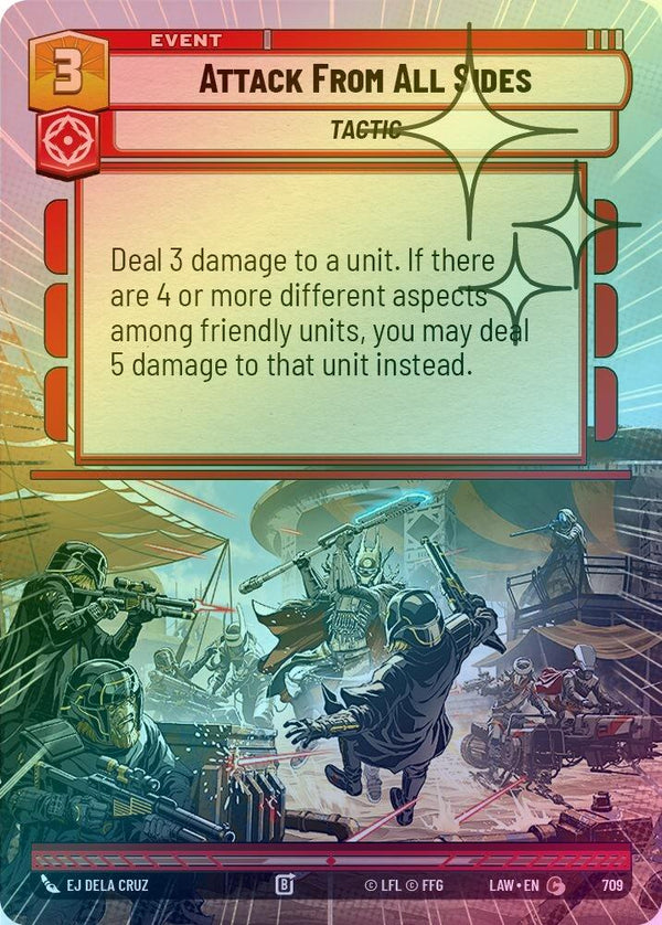 Attack From All Sides (Hyperspace Foil) - 709 - Common (Foil)