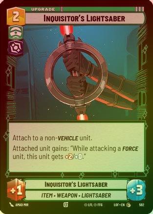 Inquisitor's Lightsaber - 592 - Common (Foil)