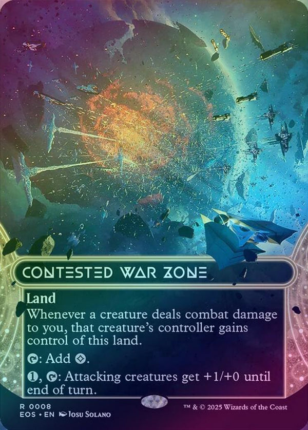Contested War Zone - Borderless (Foil) (EOS)