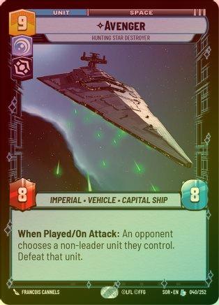 Avenger - Hunting Star Destroyer - 040/252 - Legendary (Foil)