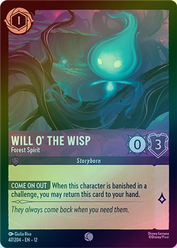 Will o' the Wisp (Forest Spirit) - 47/204 - Common (Foil)