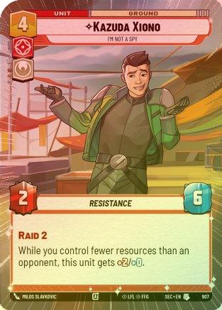 Kazuda Xiono - I'm Not A Spy (Hyperspace Foil) - 907 - Uncommon (Foil)