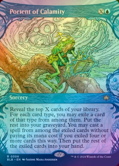 Portent of Calamity - Woodland Showcase (Foil) (BLB)