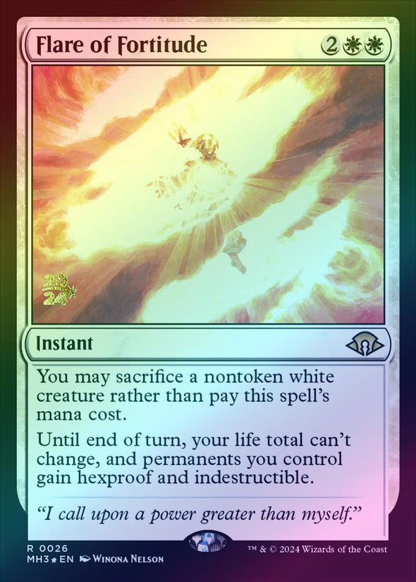 Flare of Fortitude - Prerelease Promo (Foil) (PMH3)