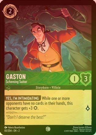 Gaston (Scheming Suitor) - 83/204 - Common (Foil)